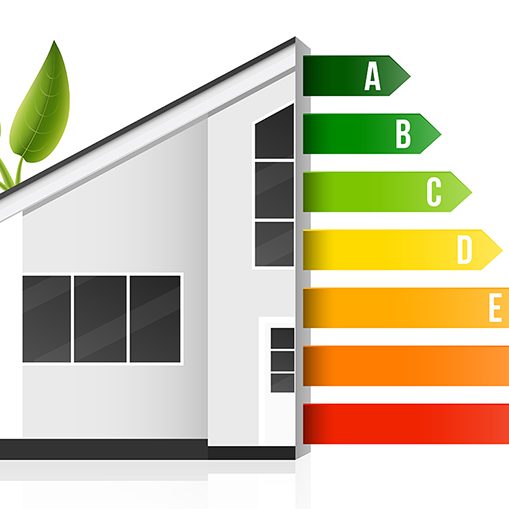 Home energy efficiency rating, smart eco house.